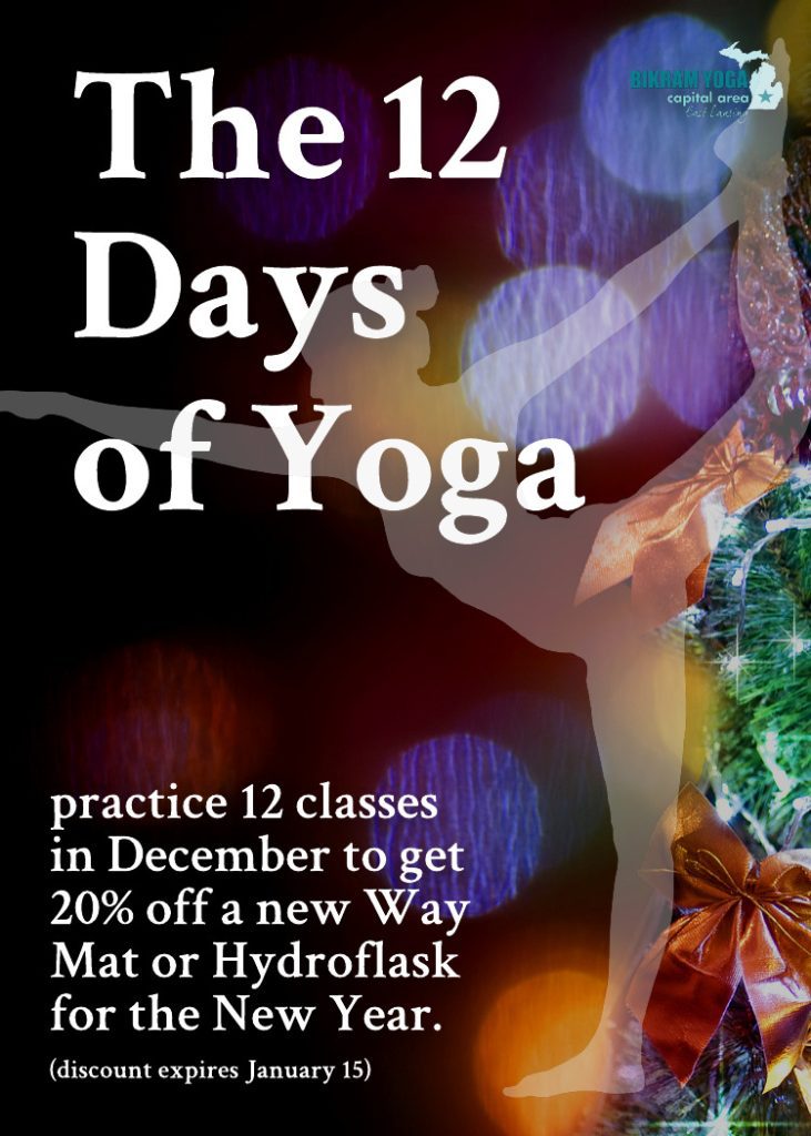 12 Days of Yoga Bikram Yoga December Challenge