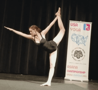 2017 Ann Chrapkiewicz USA Yoga MidWest Standing Bow Pulling