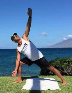 men yoga hawaii triangle bikram